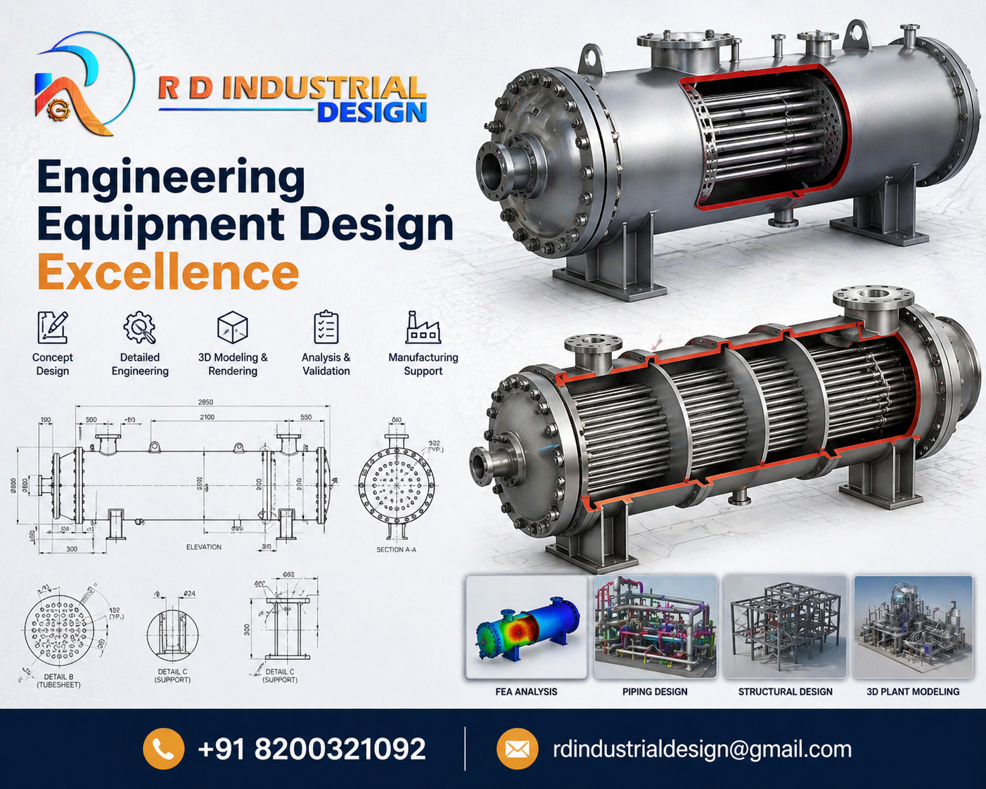 R. D. Industrial Design engineering process workflow